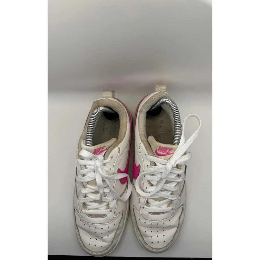 Nike Court Borough Low 2 Youth 6.5Y White Pink DV5456-113 Good Condition Retro